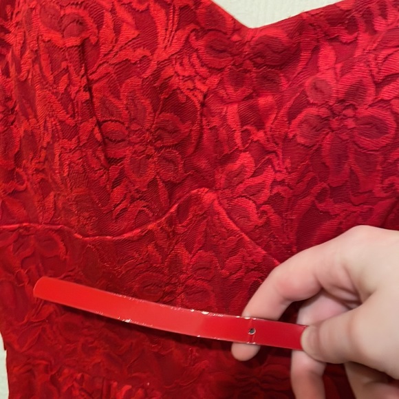 Lily Rose Red Above the Knee Dress - Picture 2 of 2